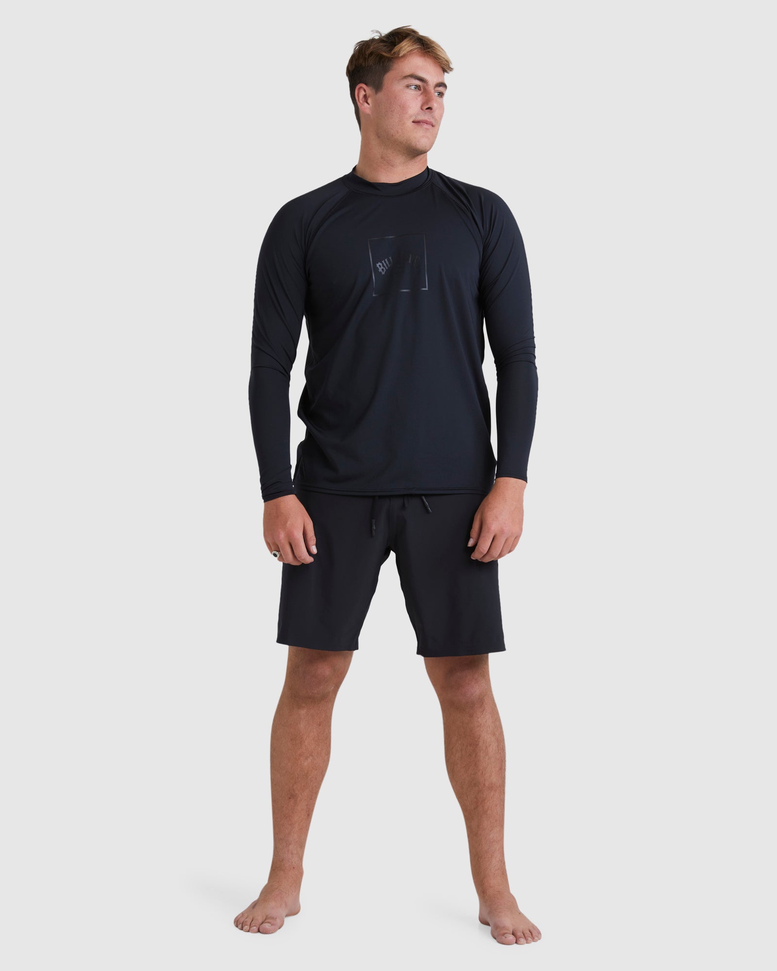 Mens Boxed Arch Long Sleeve Rash Vest