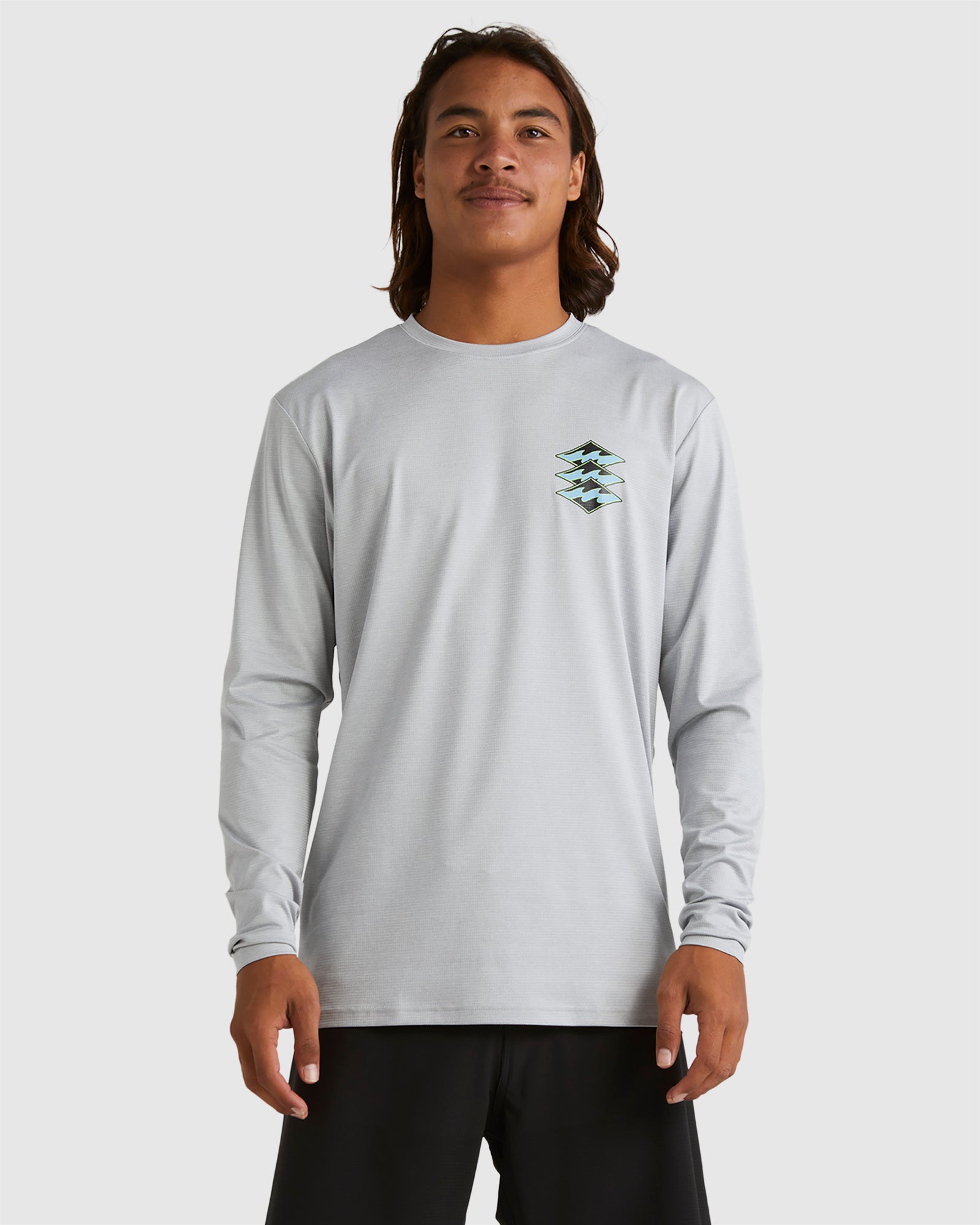 Mens Diamond Shoreline Long Sleeve Rash Vest