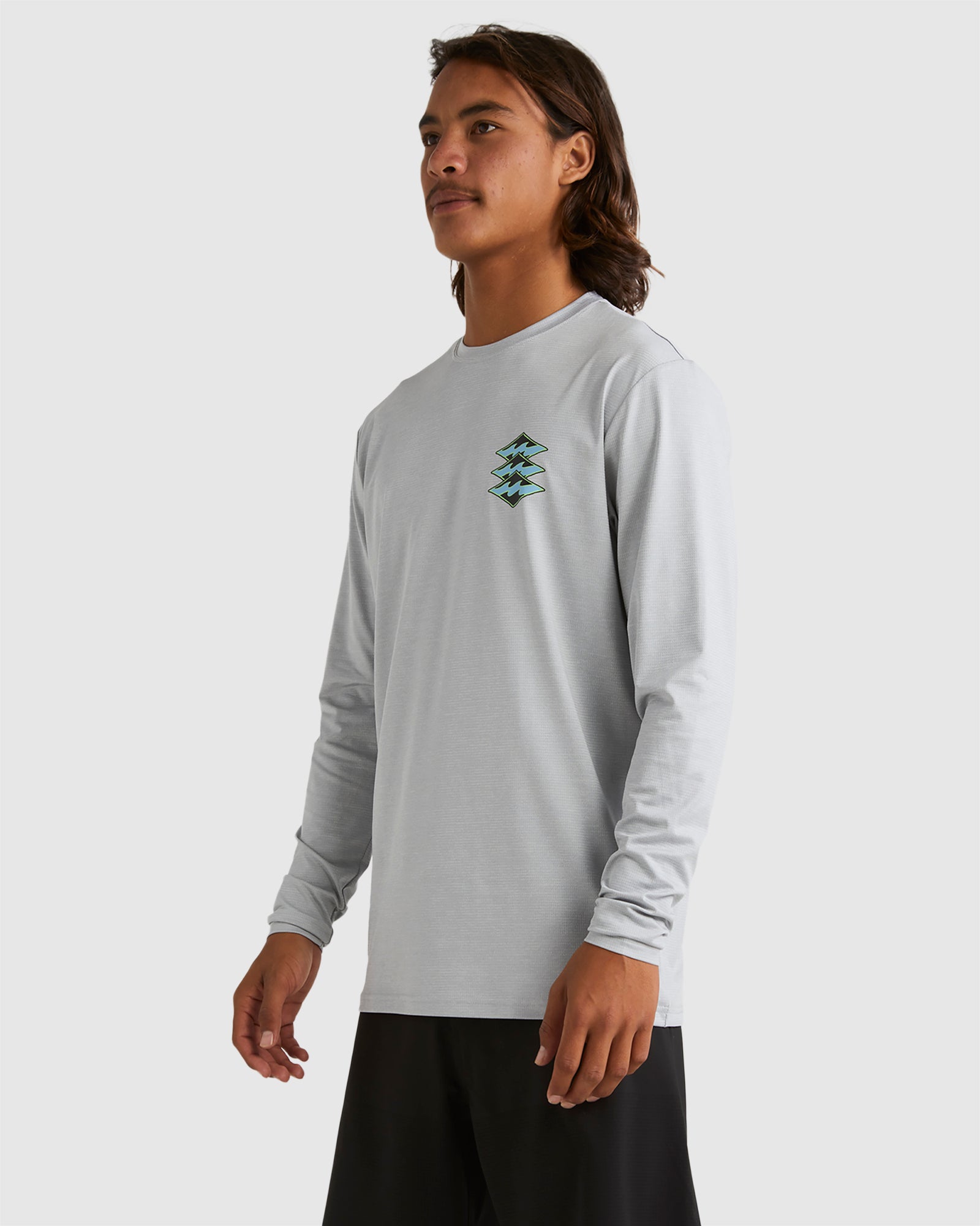 Mens Diamond Shoreline Long Sleeve Rash Vest