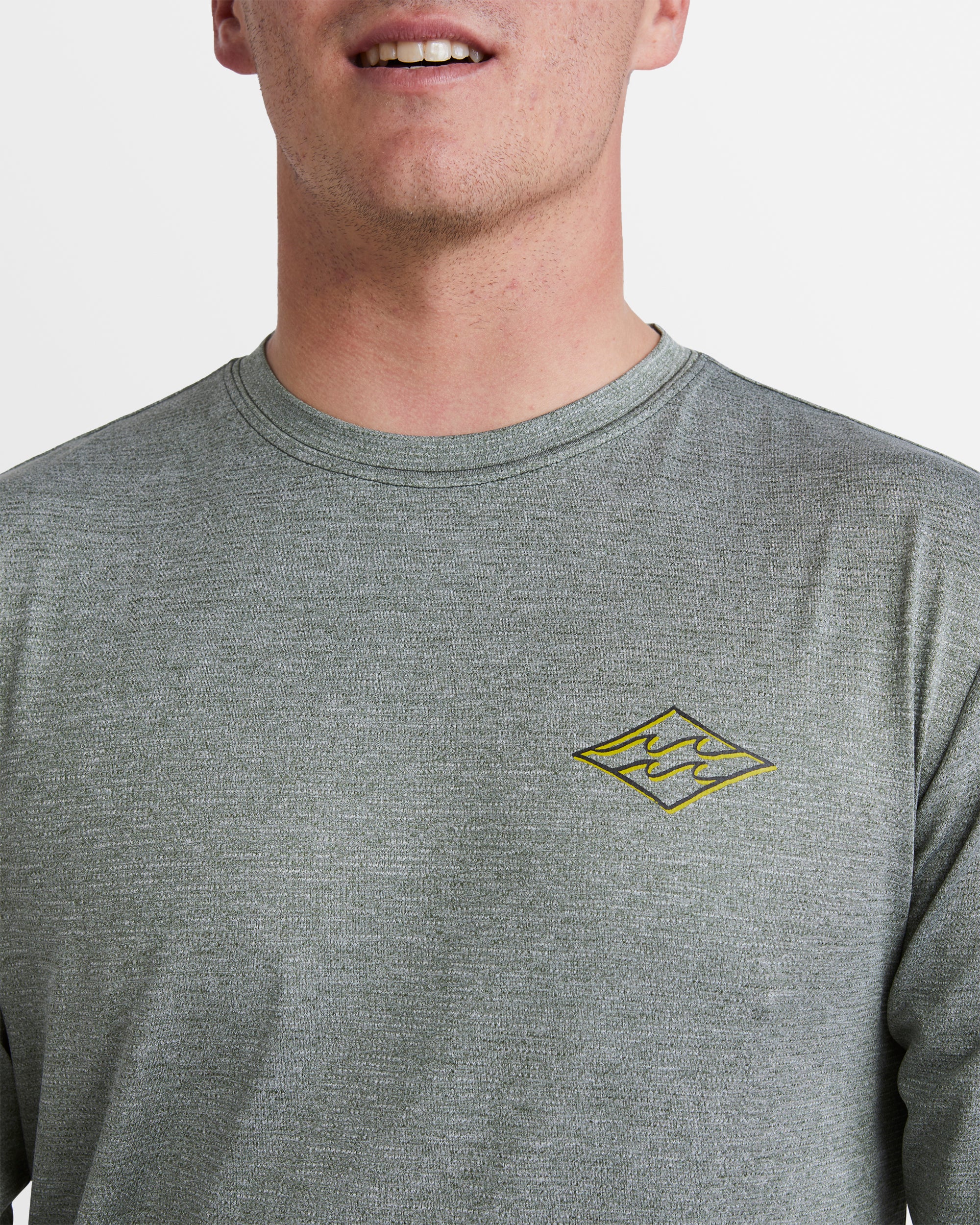 Mens Diamond Shoreline Long Sleeve Rash Vest