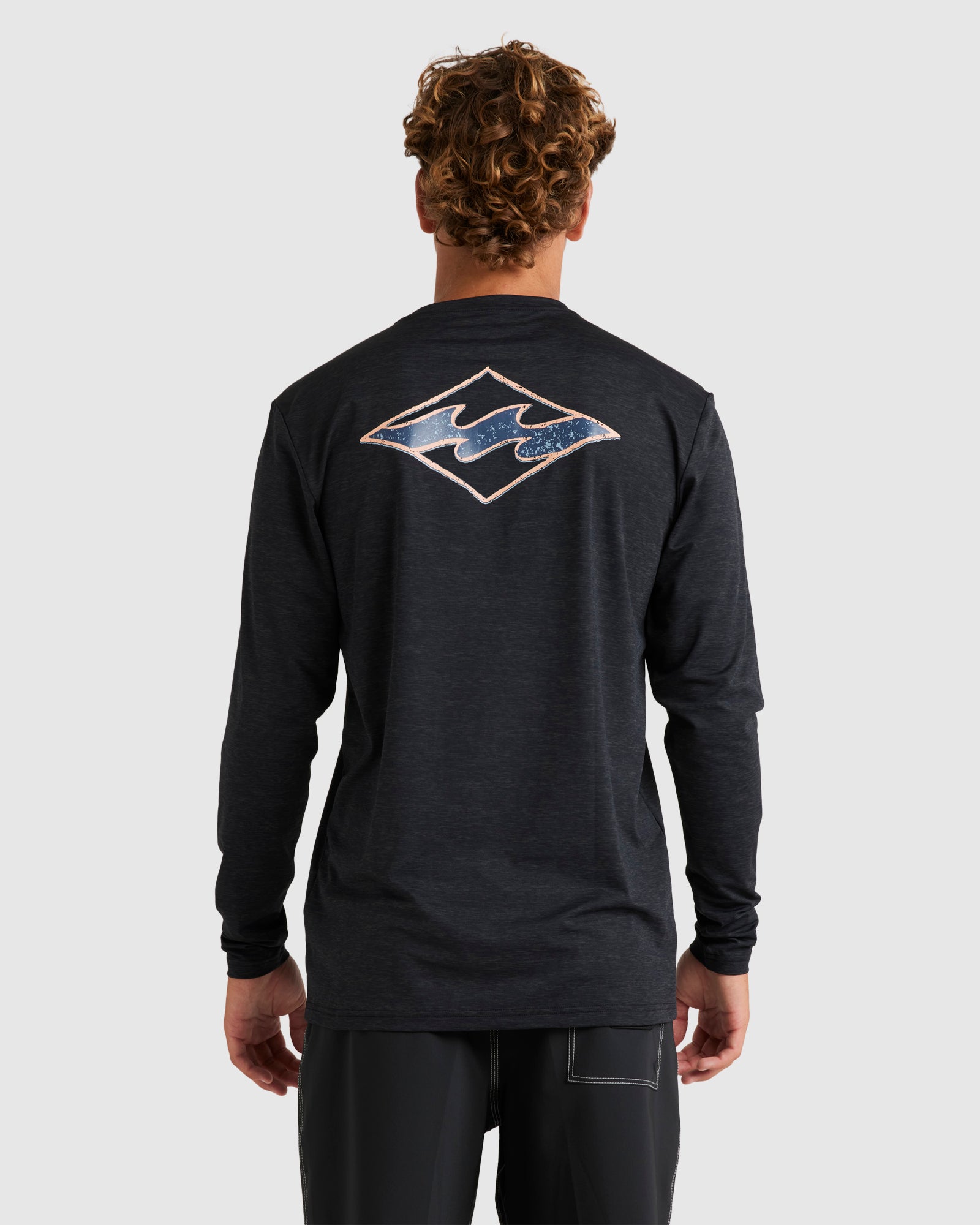 Mens Diamond Shoreline Long Sleeve Rash Vest
