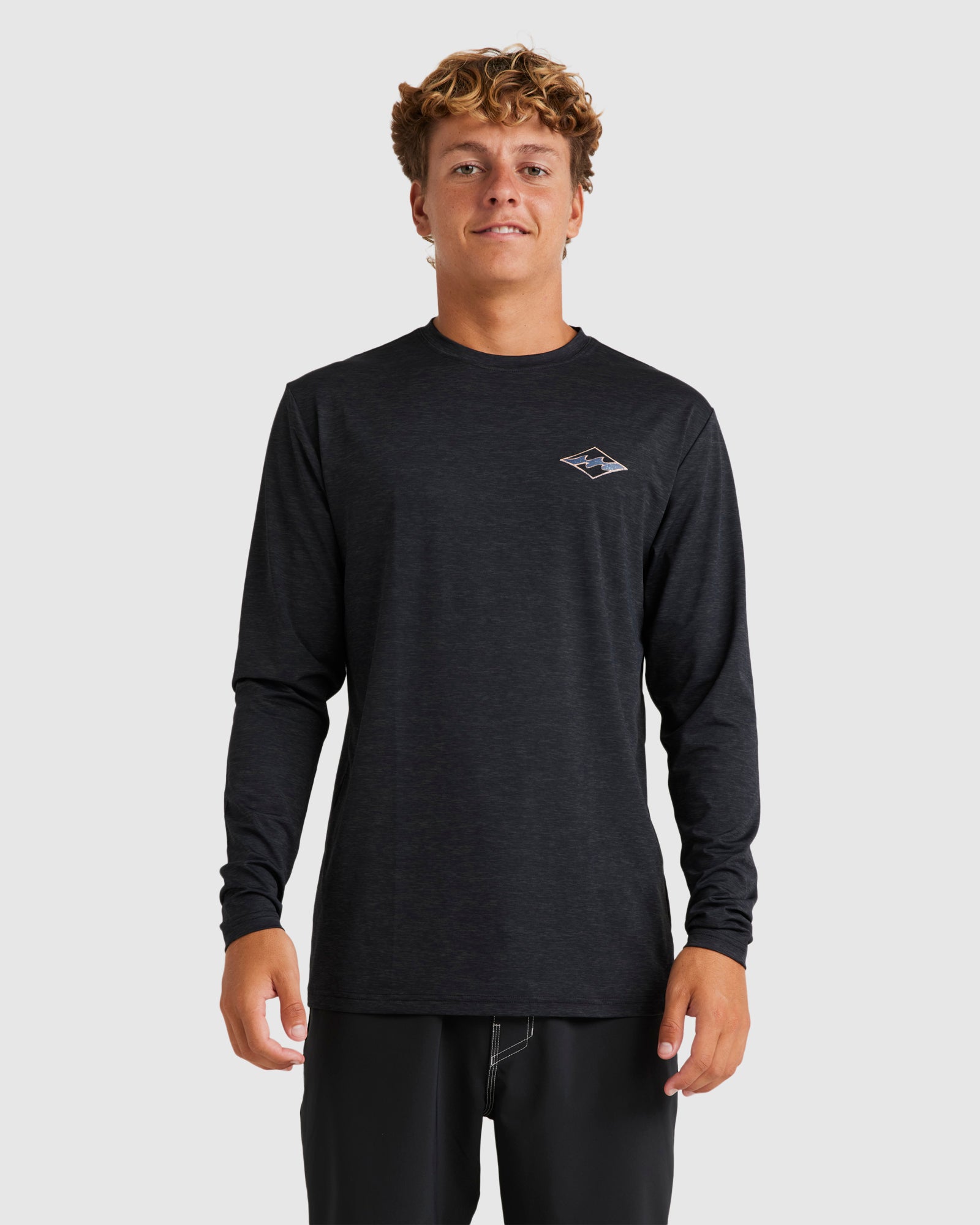 Mens Diamond Shoreline Long Sleeve Rash Vest
