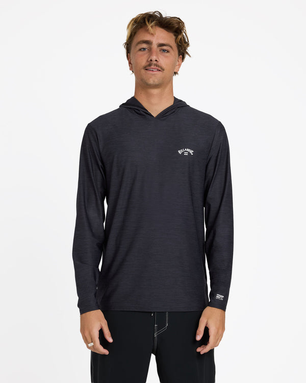 Mens Shoreline Loose Fit Hooded Long Sleeve Rash Vest