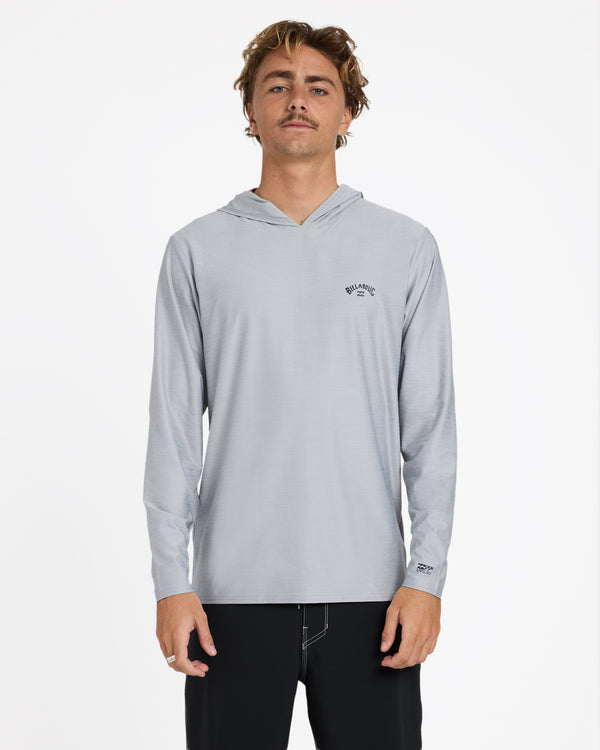 Mens Shoreline Loose Fit Hooded Long Sleeve Rash Vest
