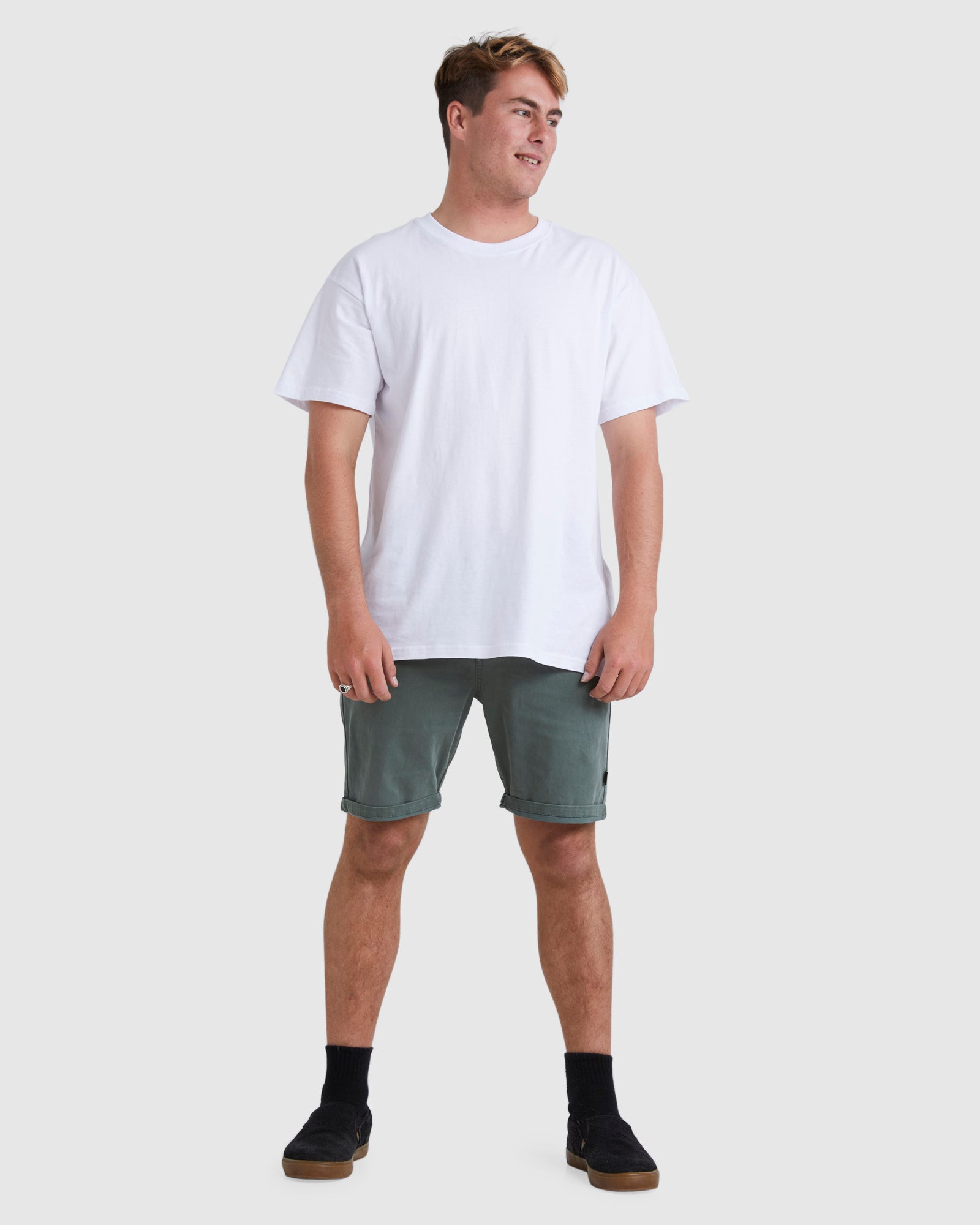 Mens Wave Washed Twill 19" Shorts
