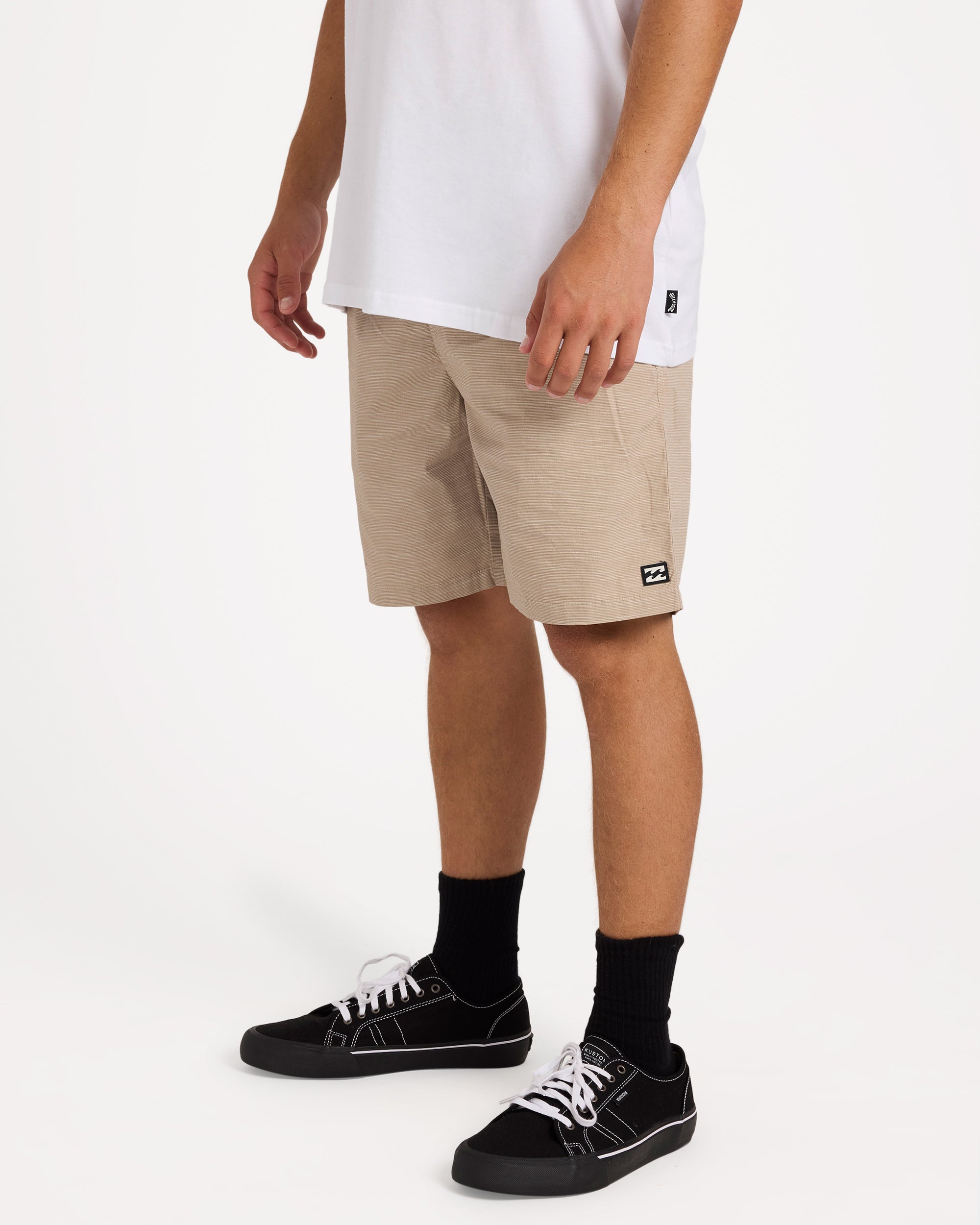 Mens Slub Elastic 21" Shorts