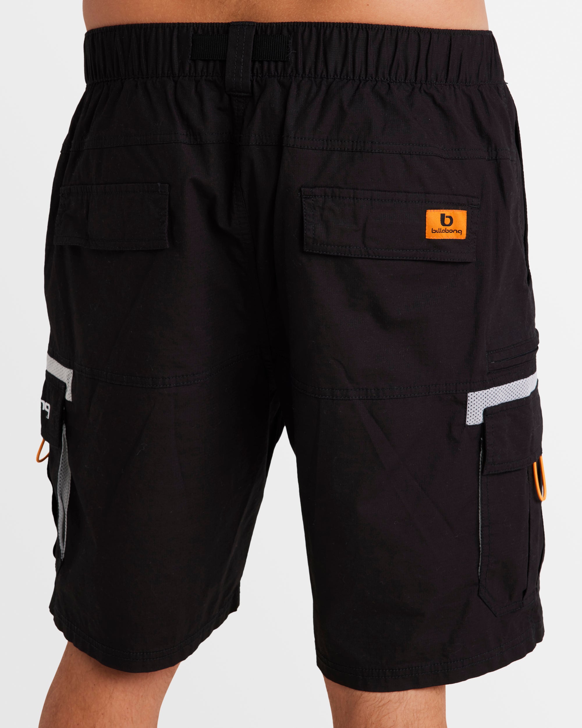 Mens Chrome Cargo Shorts BLACK 28