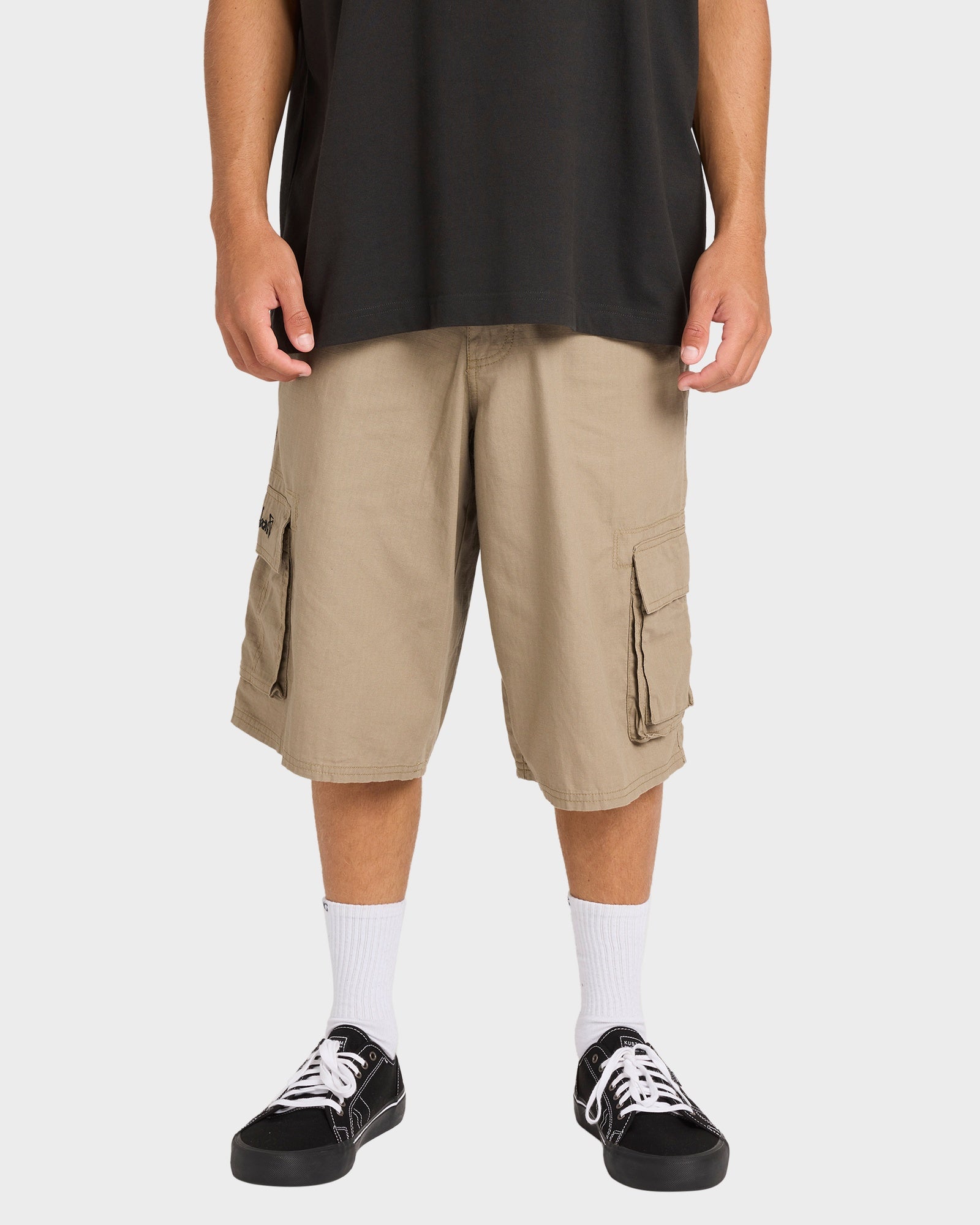 Mens Script Cargo Shorts