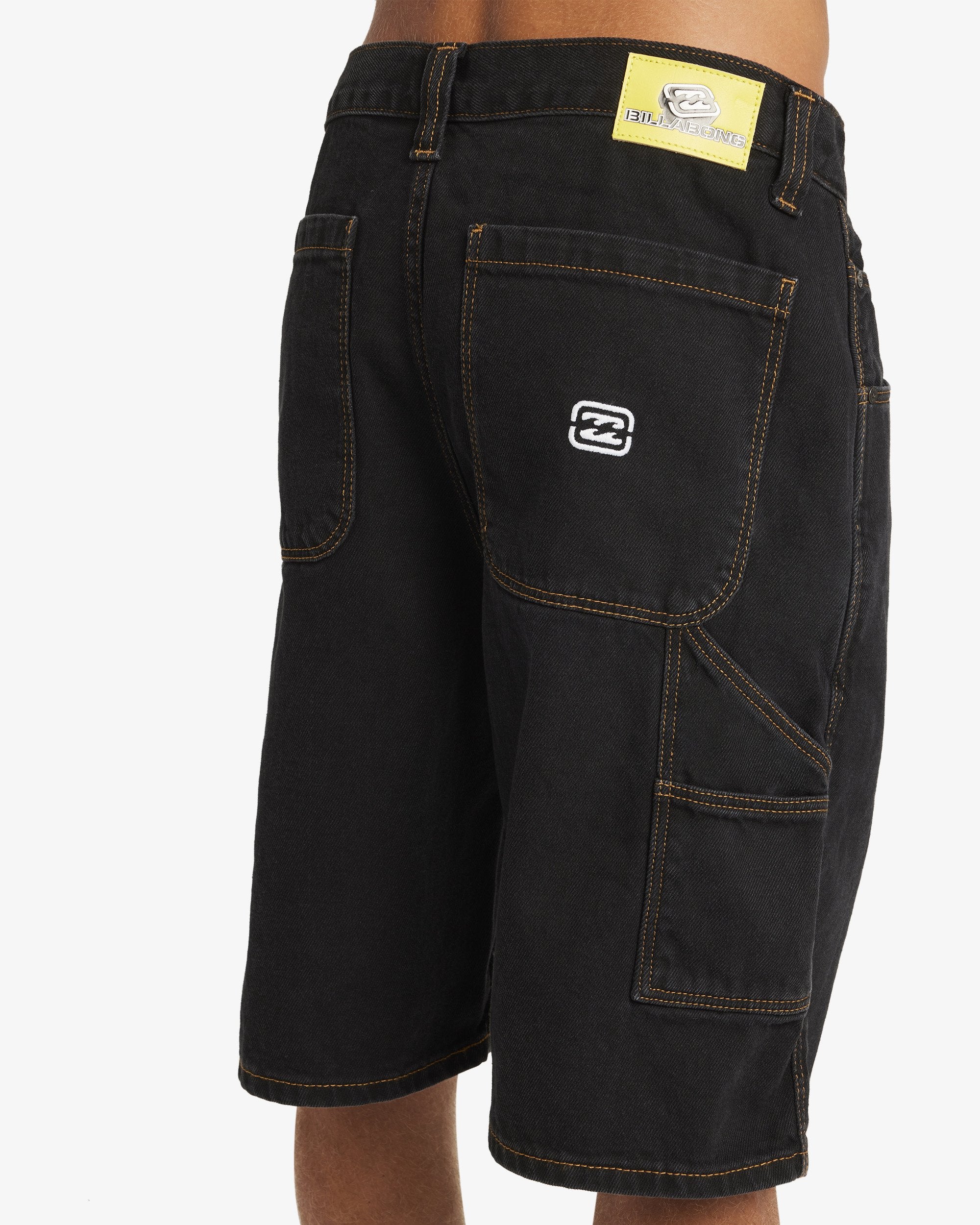 Mens Bad Dog Workwear Denim Shorts – Washed Black – Billabong AU