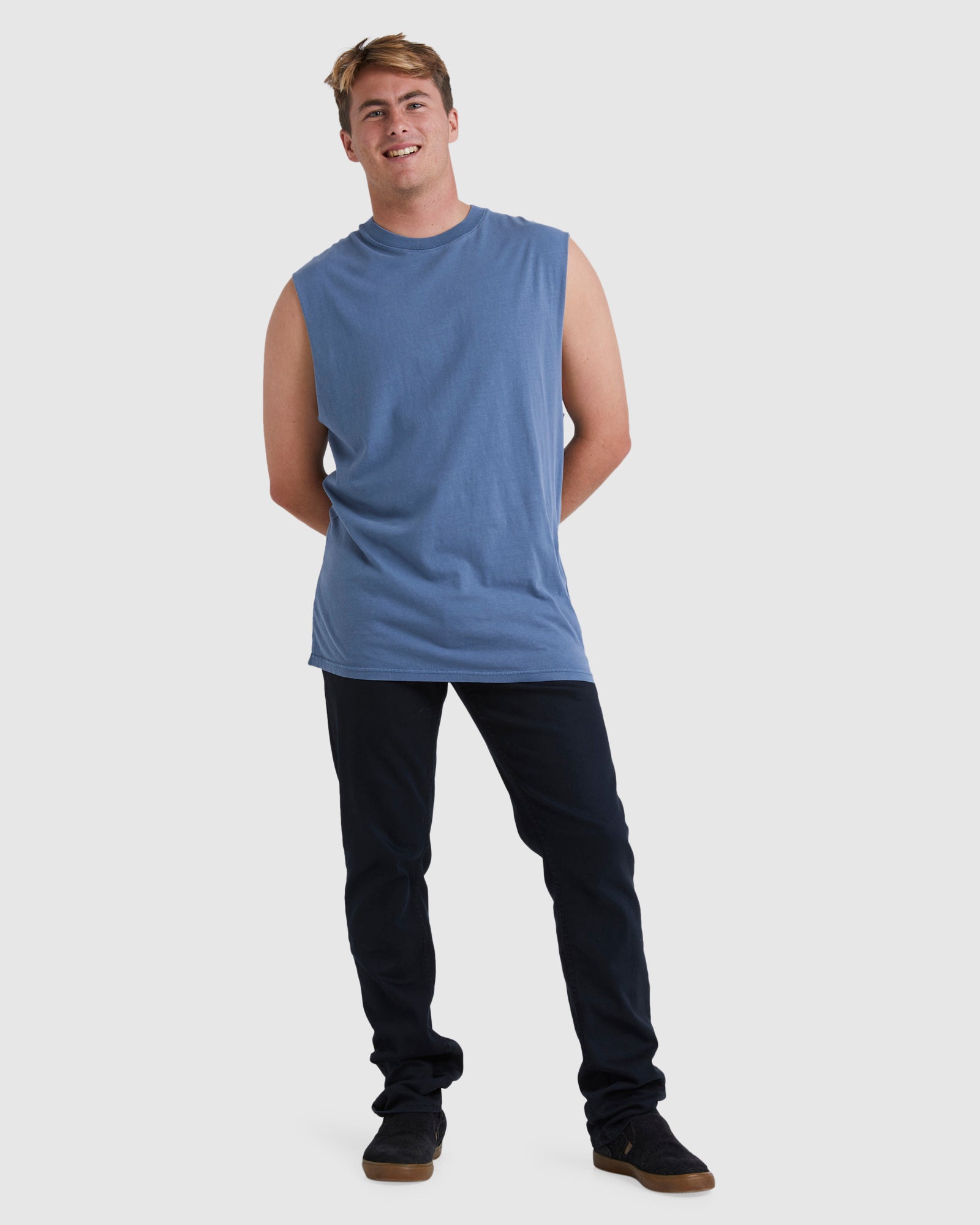 Mens Premium Wave Washed Tank Top