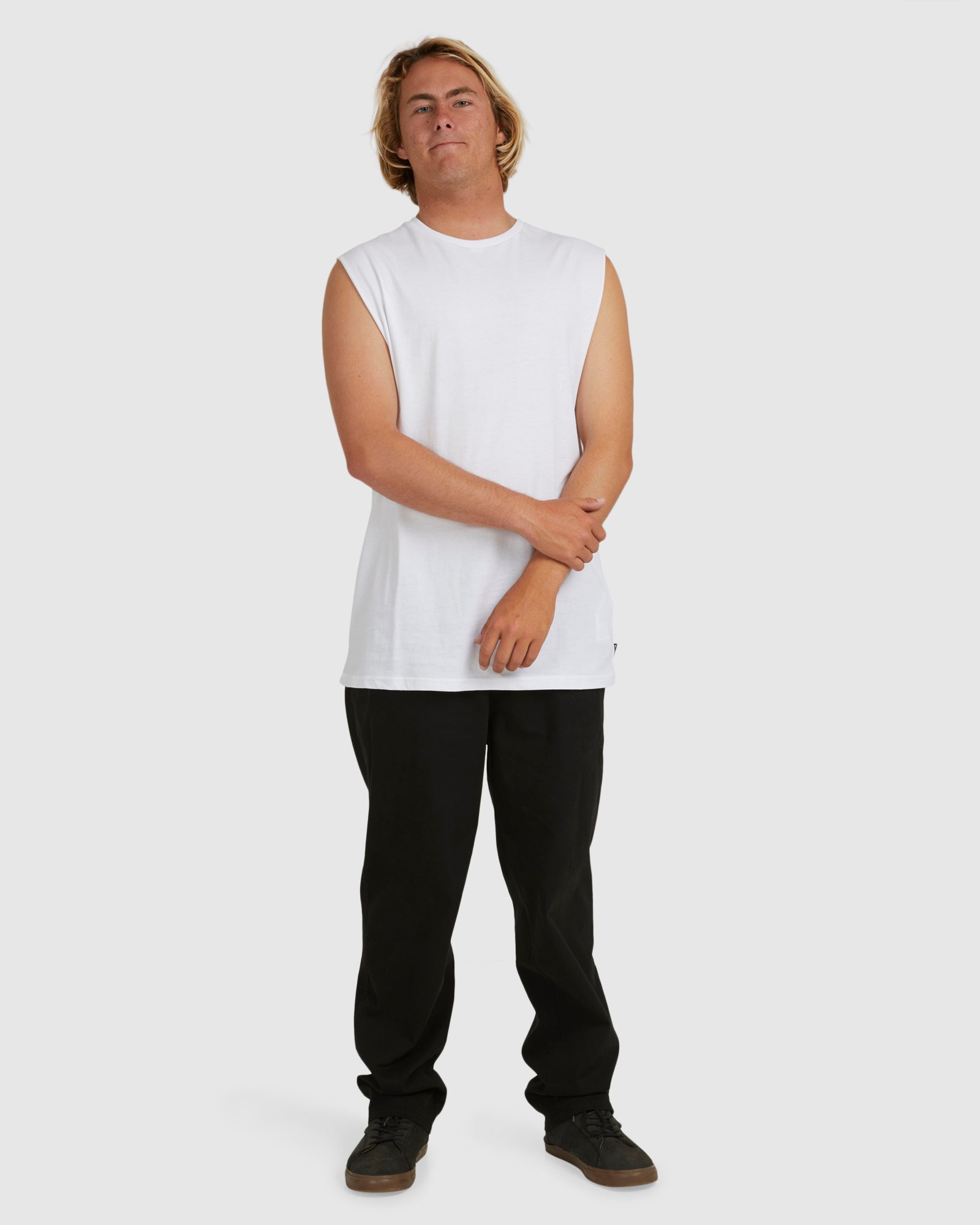 Mens Premium Wave Washed Muscle Top