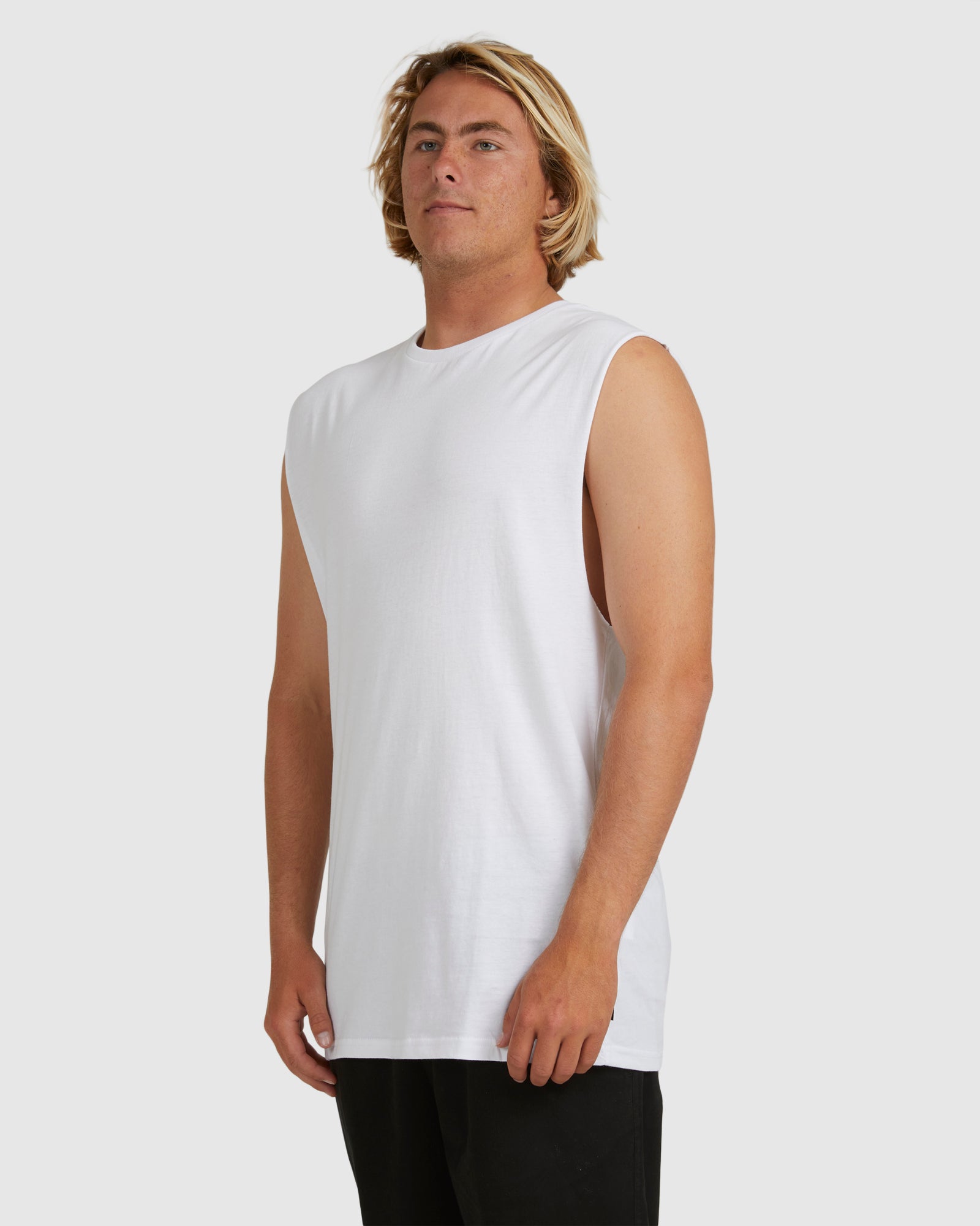 Mens Premium Wave Washed Muscle Top
